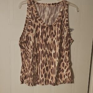 Wild Patterned Sleeveless Tank Top